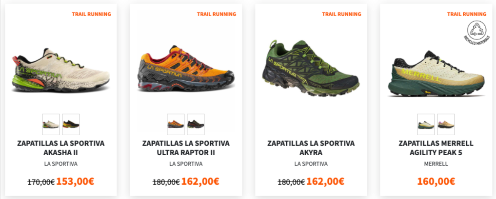 zapatillas de trail running para entrenos o carreras de montaña
