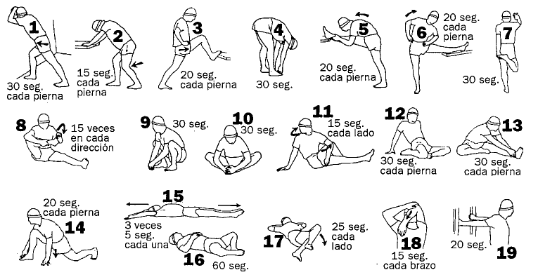 14 ejercicios para buen calentamiento antes de