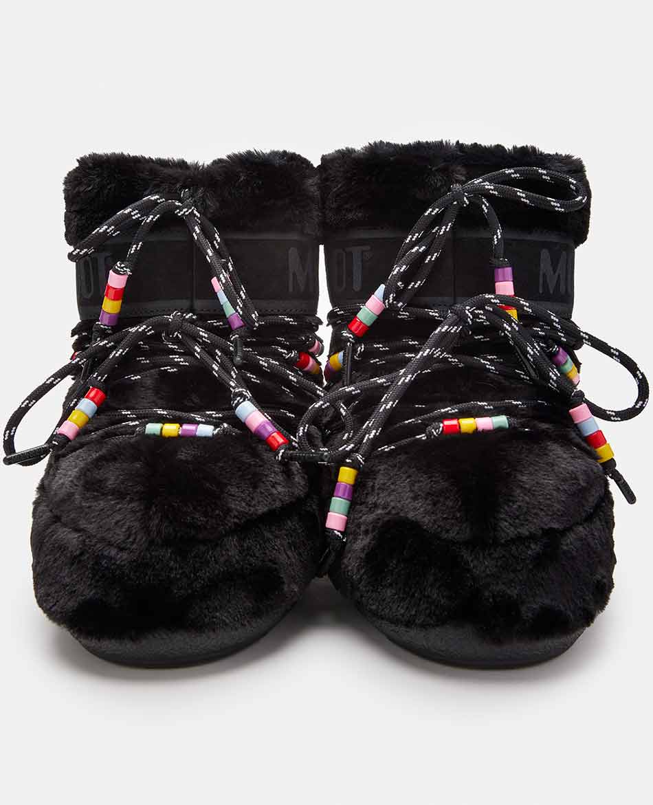 MOON BOOT DESCANSOS MOON BOOT ICON LOW FAUX FUR BEADS