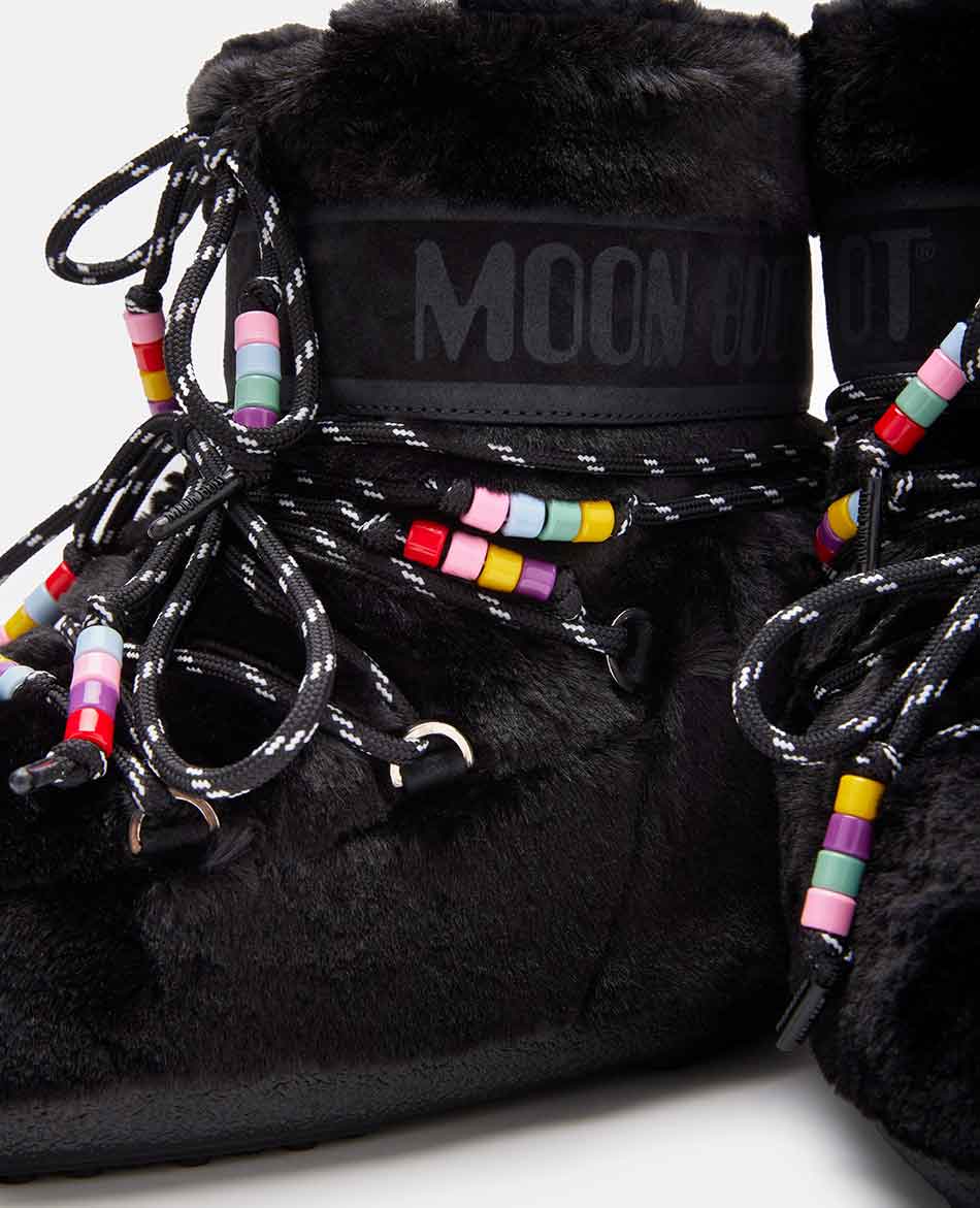 MOON BOOT DESCANSOS MOON BOOT ICON LOW FAUX FUR BEADS