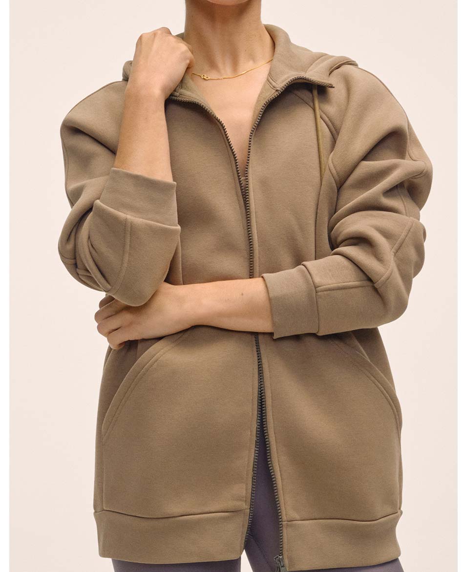 CASALL SUDADERA FELPA CASALL EASY OVERSIZED ZIP HOODIE
