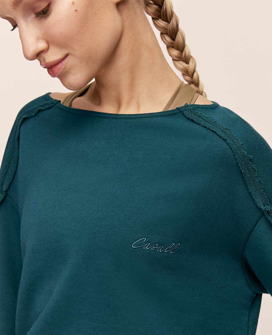 CASALL FELPA CASALL REVERSED SEAM TERRY CREW