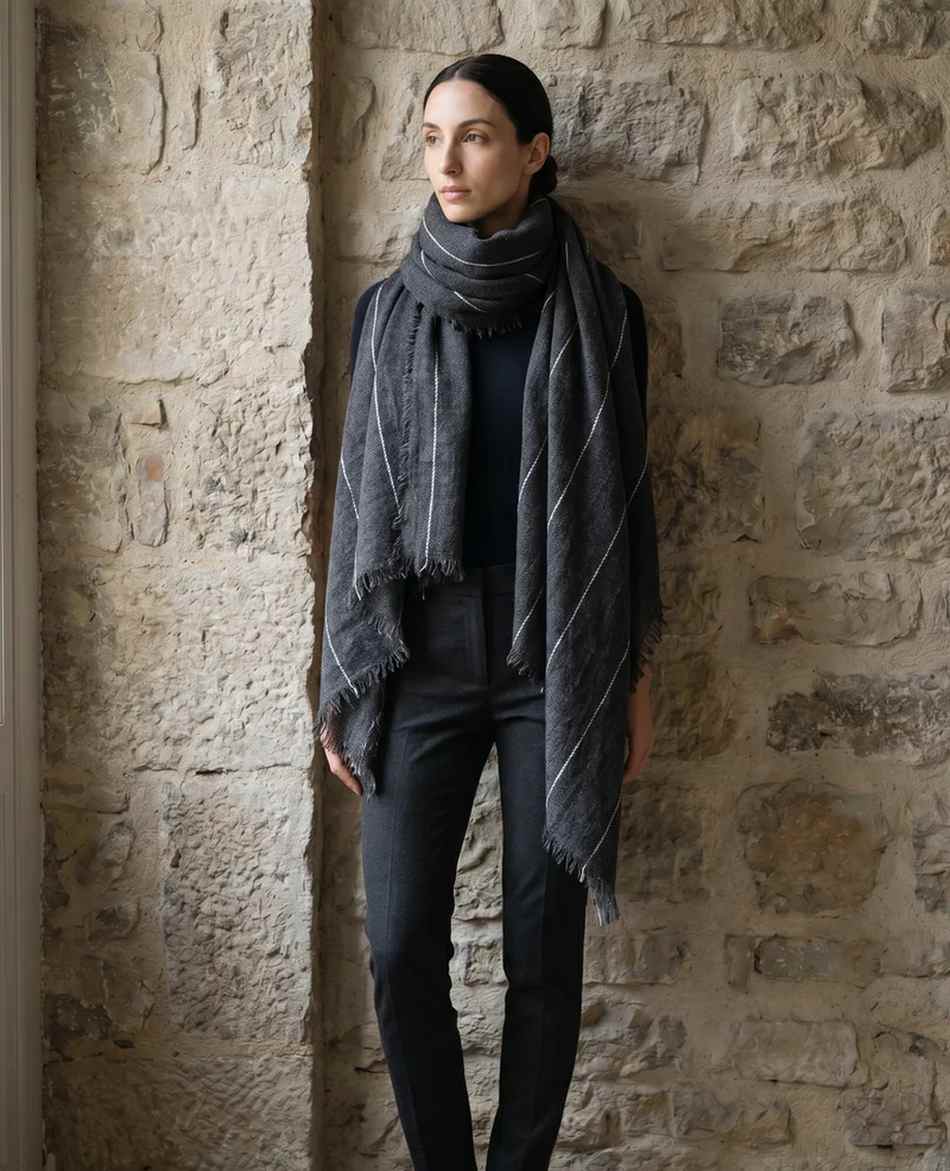 MIRROR IN THE SKY FOULARD MIRROR IN THE SKY SOHO BABY CASHMERE SHAWL