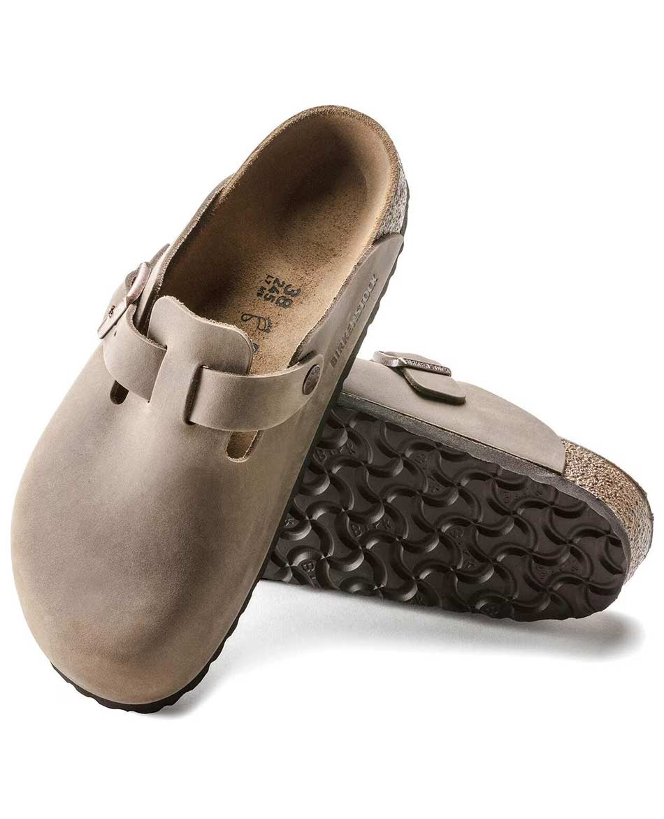 BIRKENSTOCK ZUECOS BIRKENSTOCK BOSTON NATURAL LEATHER OILED