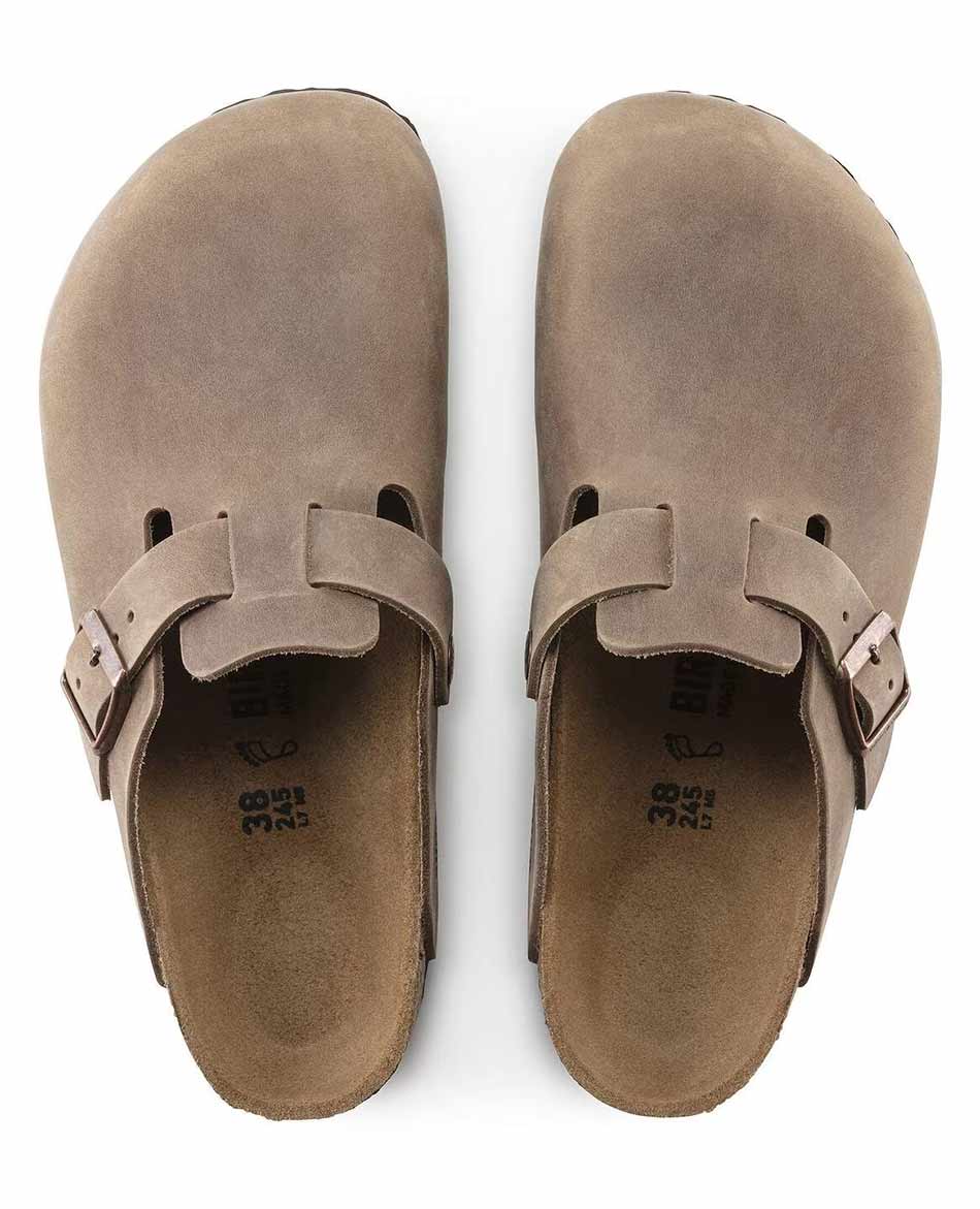 BIRKENSTOCK ZUECOS BIRKENSTOCK BOSTON NATURAL LEATHER OILED