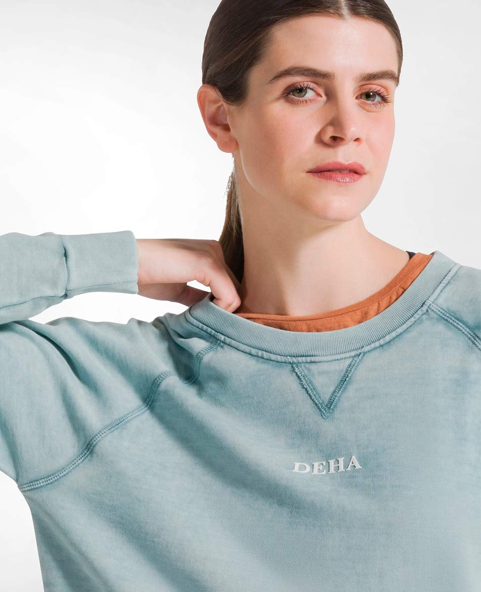 DEHA SUDADERA DEHA FADED CREW NECK