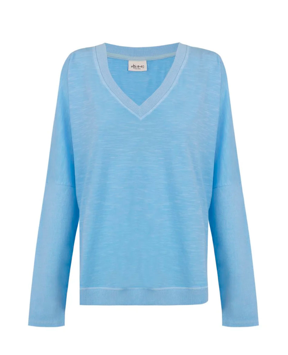 ALL THAT SHE LOVES CAMISETA MANGA LARGA COTTON V-NECK