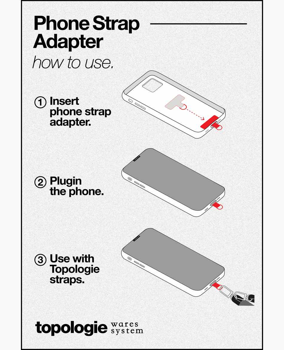 TOPOLOGIE ACCESORIOS TOPOLOGIE CASES D-RING PHONE STRAP
