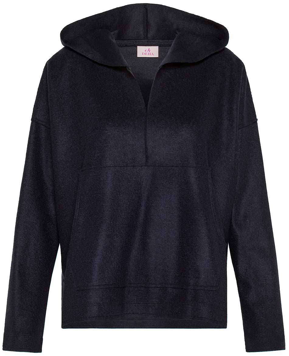 DEHA SUDADERA CON CAPUCHA DEHA LIGHT BOILED WOOL