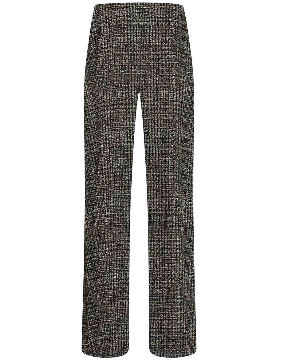 DEHA PANTALONES DEHA CHECK JACQUARD PALAZZO