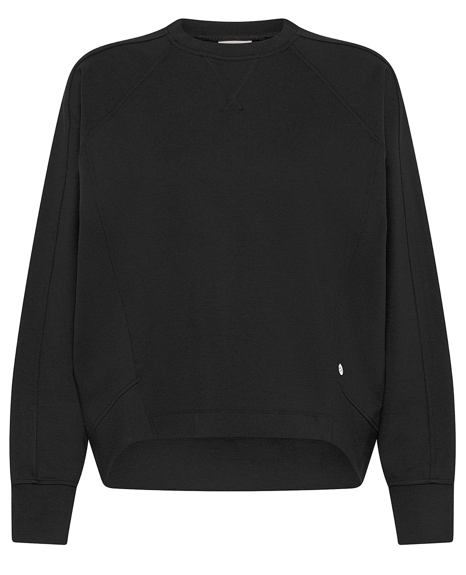 DEHA SUDADERA DEHA FELPA DE PUNTO CON CUELLO REDONDO