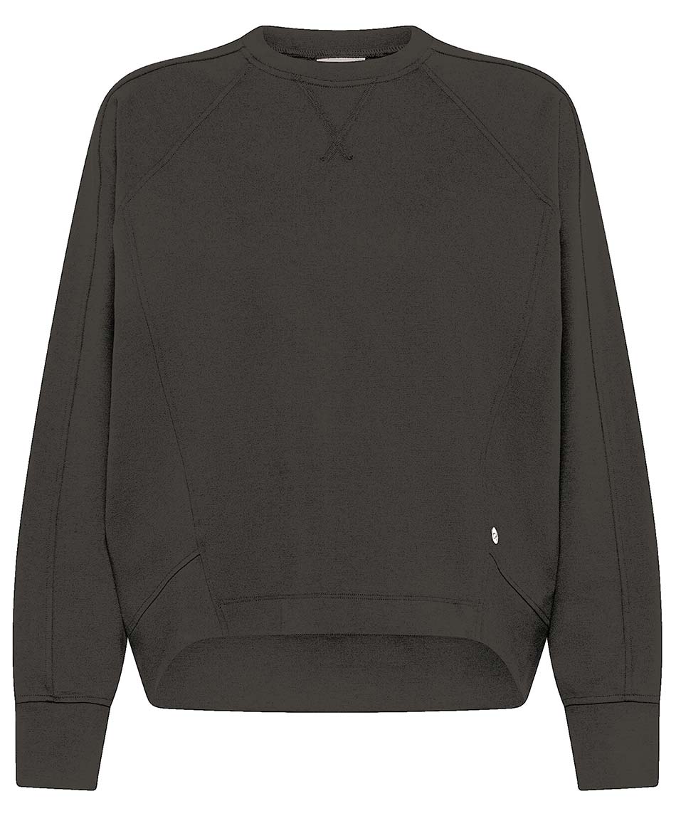 DEHA SUDADERA DEHA FELPA DE PUNTO CON CUELLO REDONDO