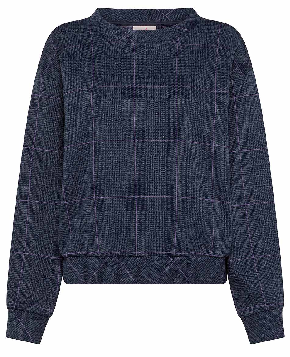 DEHA SUDADERA DEHA FELPA DE CUADROS