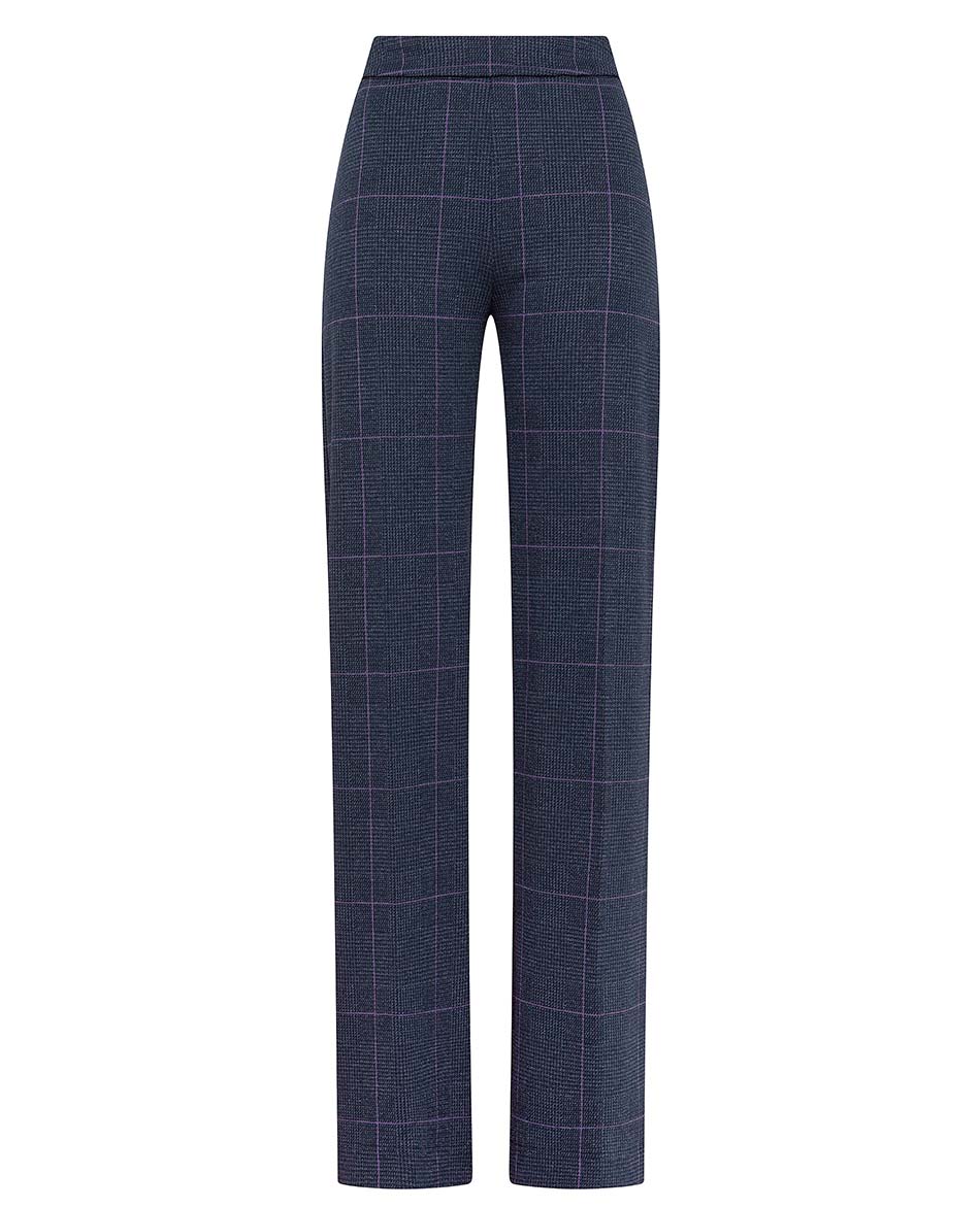 DEHA PANTALON DEHA ANCHO DE JACQUARD CON CUADROS