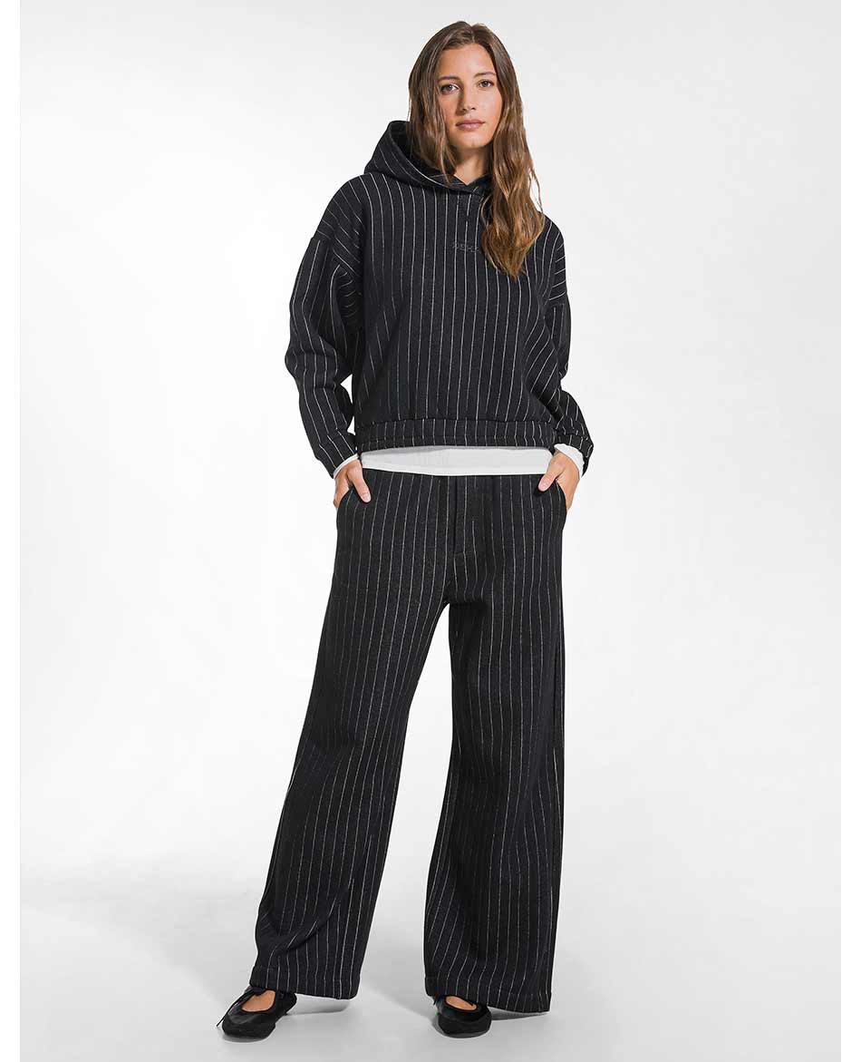 DEHA PANTALON DEHA PINSTRIPED PALAZZO