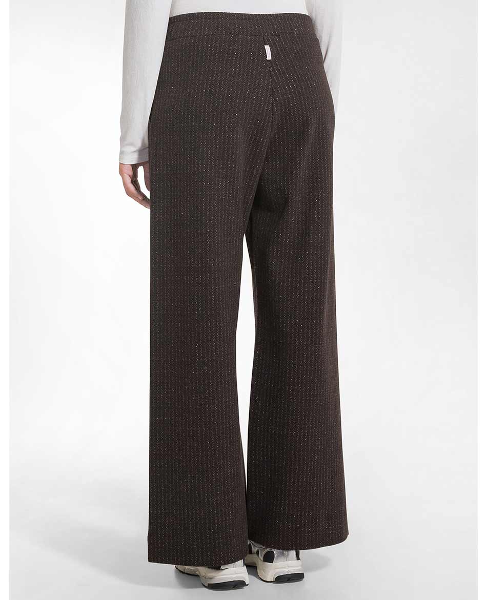 DEHA PANTALON  DEHA HERRINGBONE LUREX JACQUARD PALAZZO