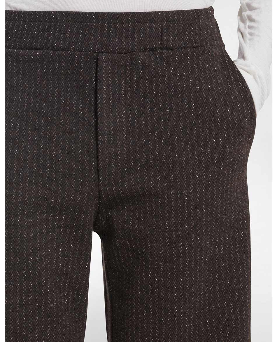 DEHA PANTALON  DEHA HERRINGBONE LUREX JACQUARD PALAZZO