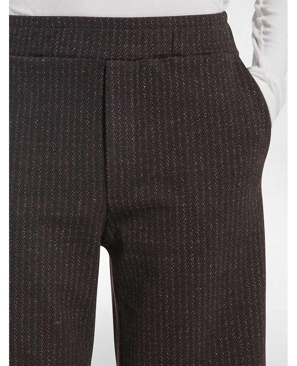 DEHA PANTALON  DEHA HERRINGBONE LUREX JACQUARD PALAZZO
