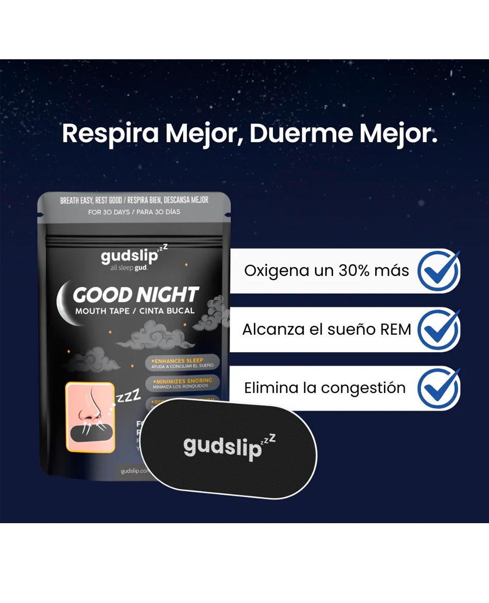 GUDSLIP CINTA BUCAL GUDSLIP 30 UNIDADES