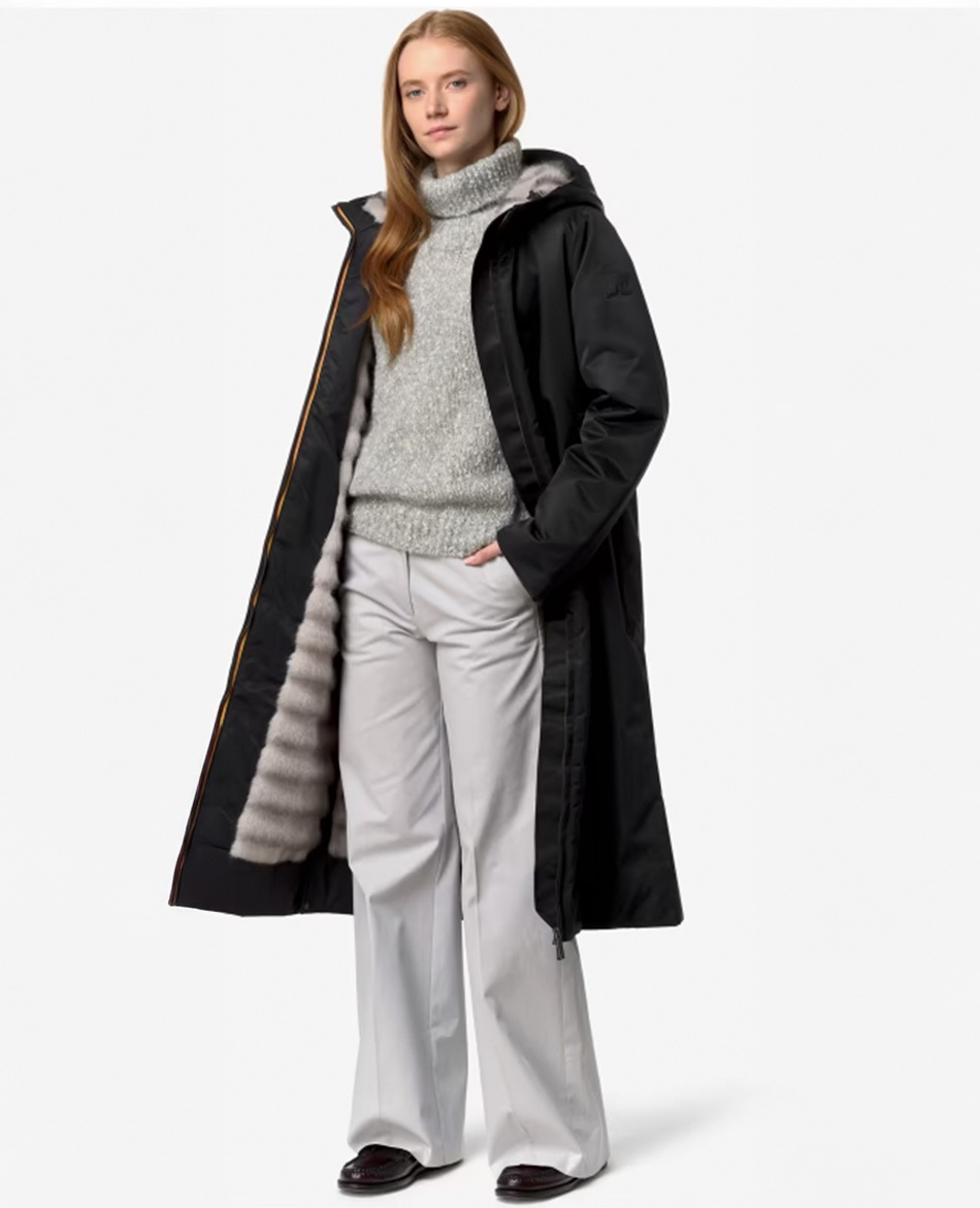 K-WAY ABRIGO K-WAY OLLER SHINY TWILL FUR