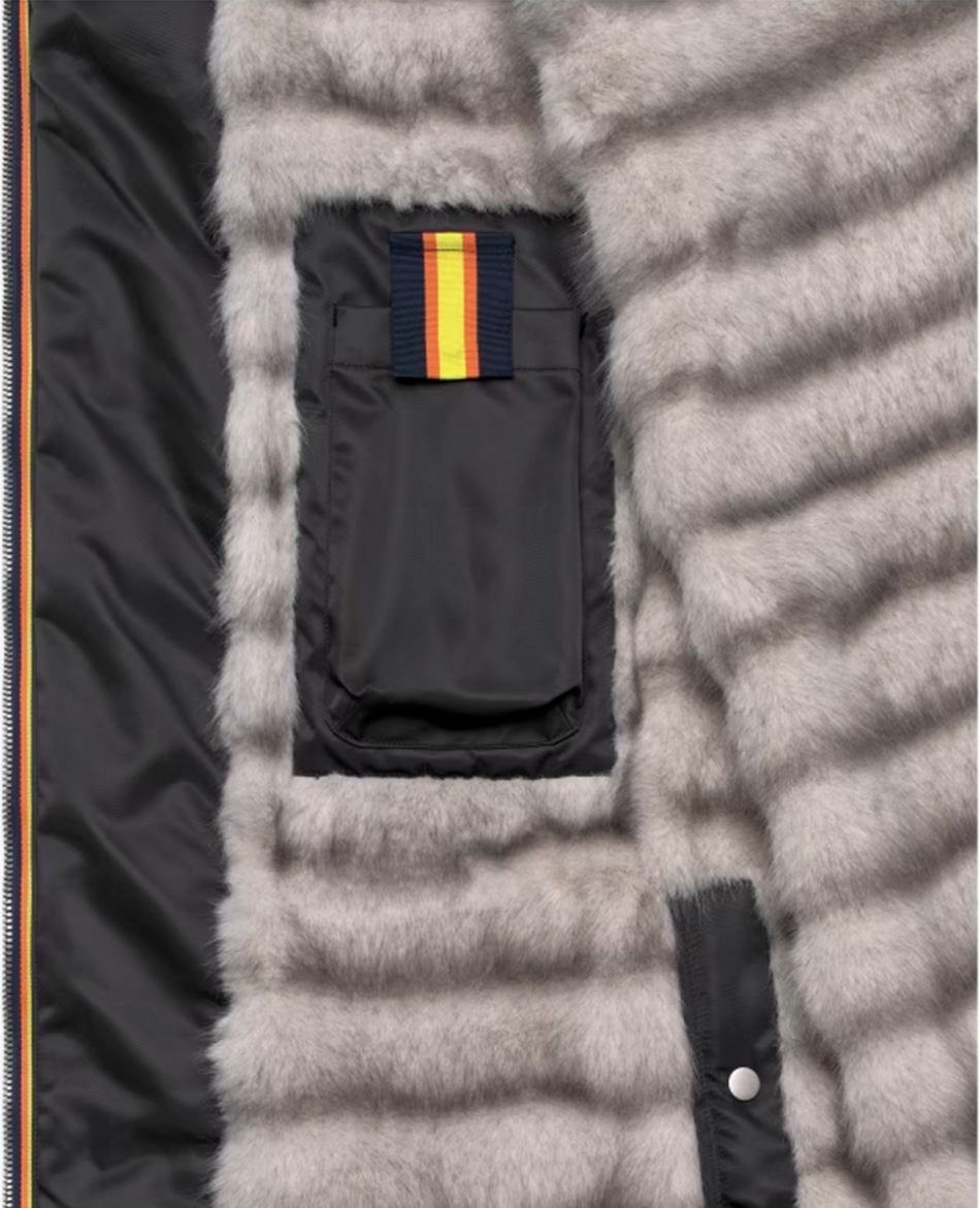 K-WAY ABRIGO K-WAY OLLER SHINY TWILL FUR