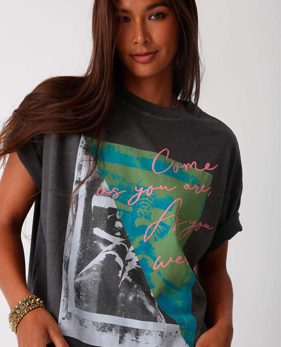 ELECTRIC & ROSE CAMISETA ELECTRIC & ROSE MONICA COME AS YOU ARE
