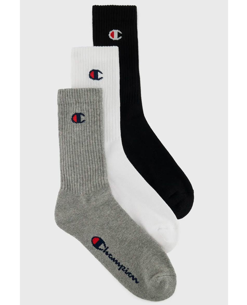 CHAMPION CALCETINES CHAMPION CREW C LOGO PACK 3