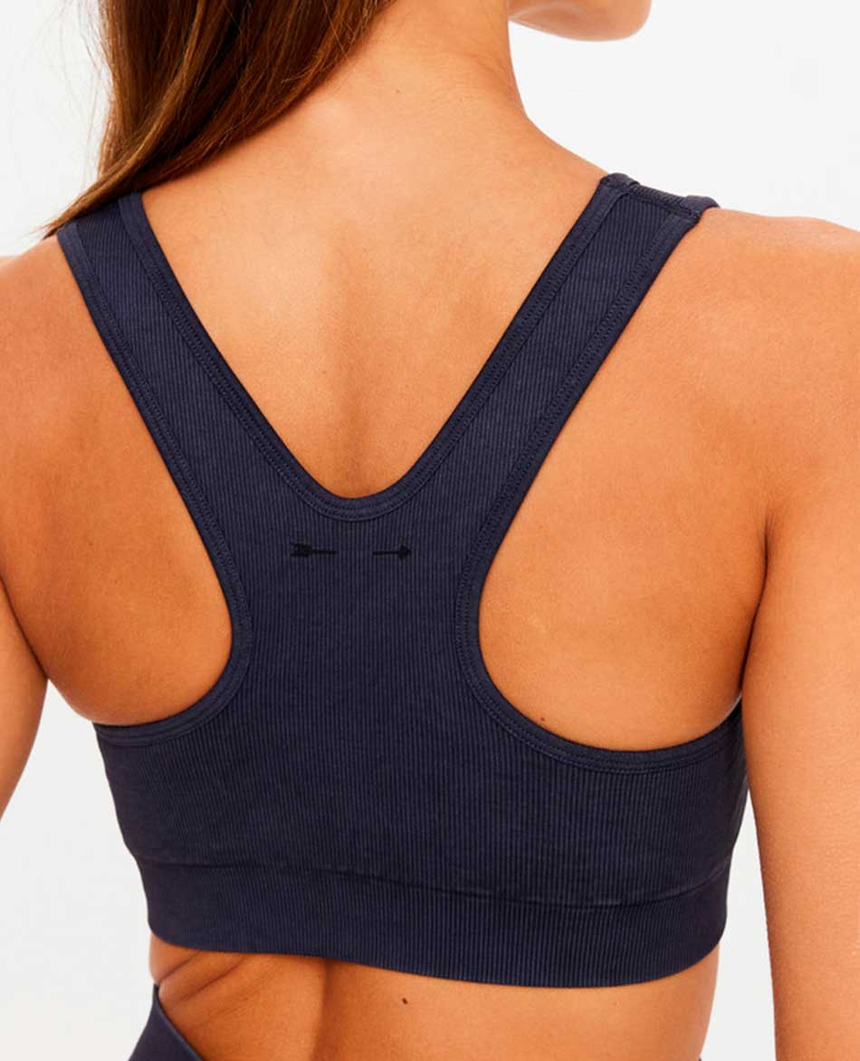 THE UPSIDE TOP THE UPSIDE SEMLESS JADE RACERBACK