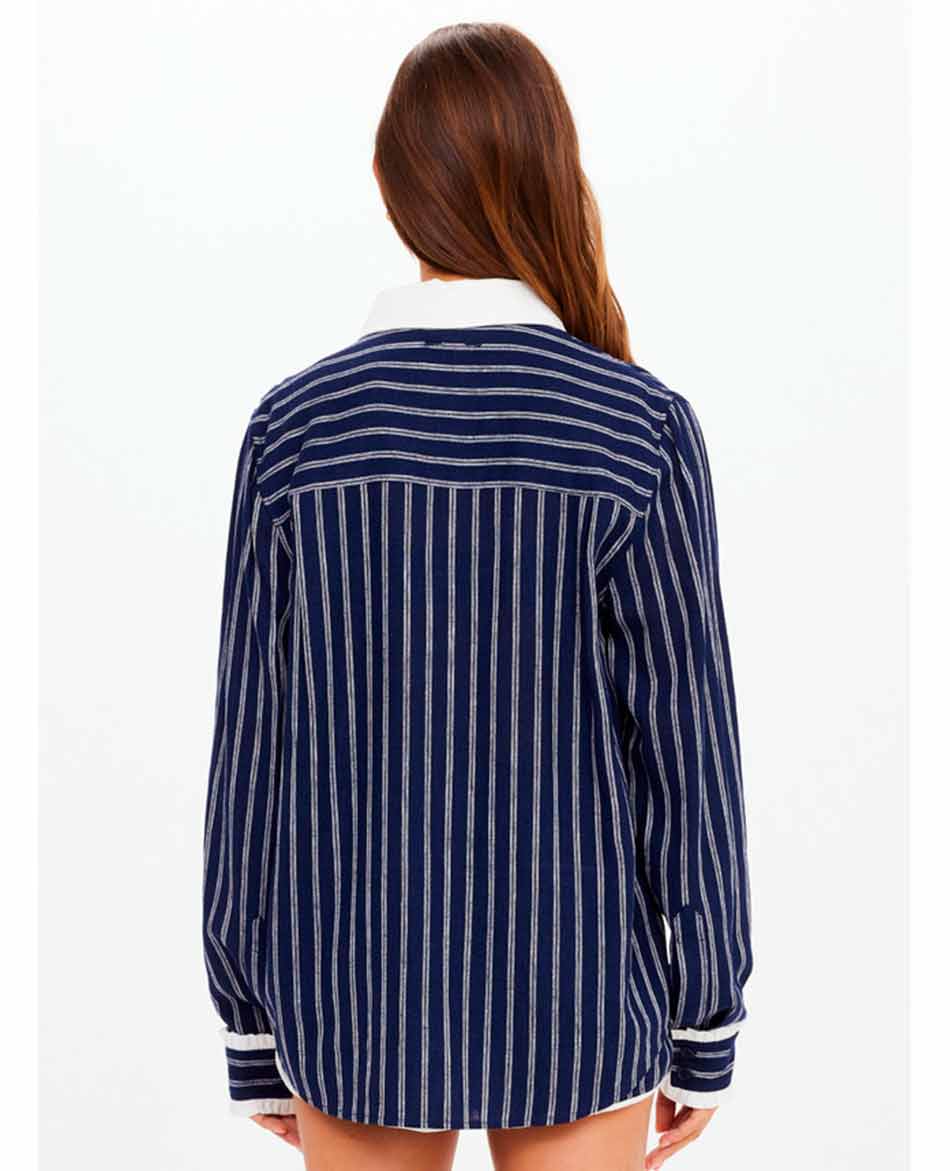 THE UPSIDE CAMISA THE UPSIDE BELIZE BOBBI COLLARED