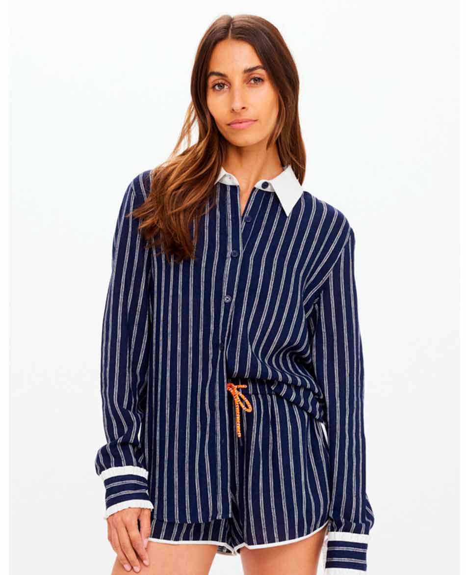 THE UPSIDE CAMISA THE UPSIDE BELIZE BOBBI COLLARED