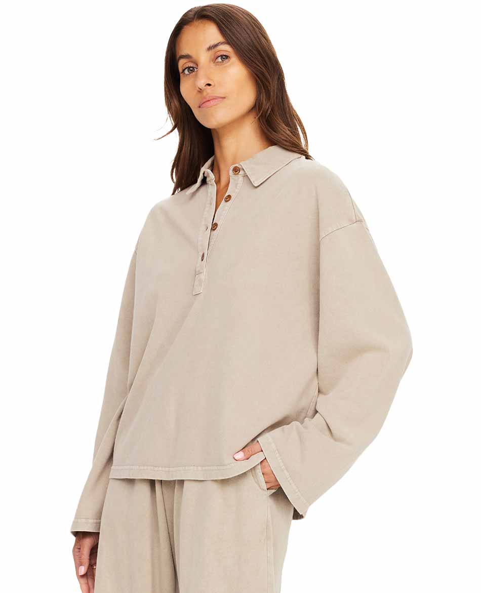 THE UPSIDE CAMISETA MANGA LARGA THE UPSIDE SOHO RHEA COLLARED