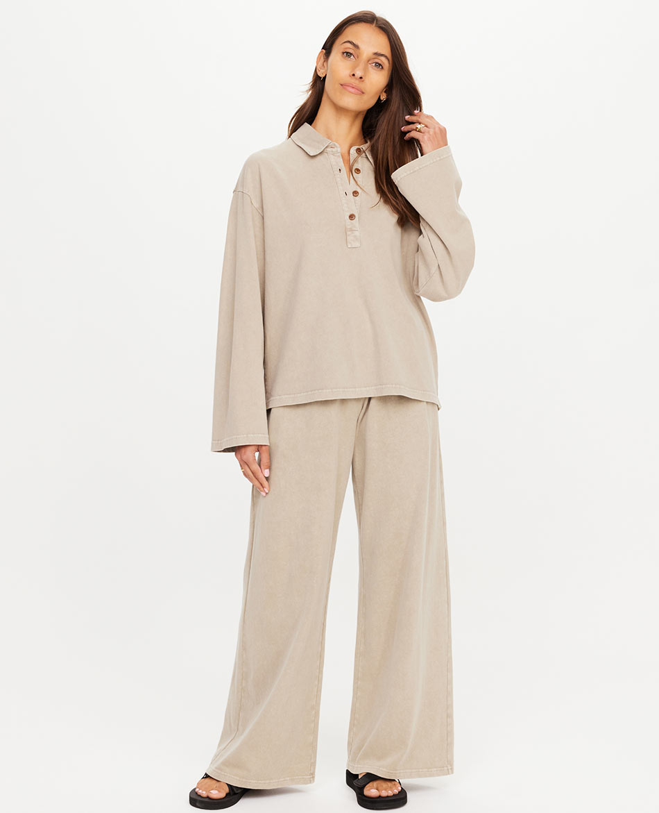 THE UPSIDE CAMISETA MANGA LARGA THE UPSIDE SOHO RHEA COLLARED