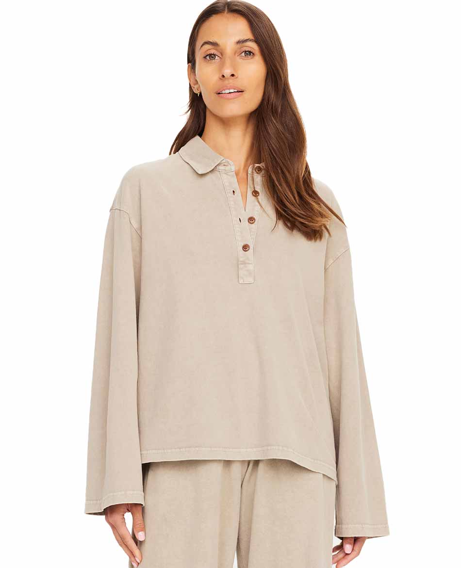 THE UPSIDE CAMISETA MANGA LARGA THE UPSIDE SOHO RHEA COLLARED