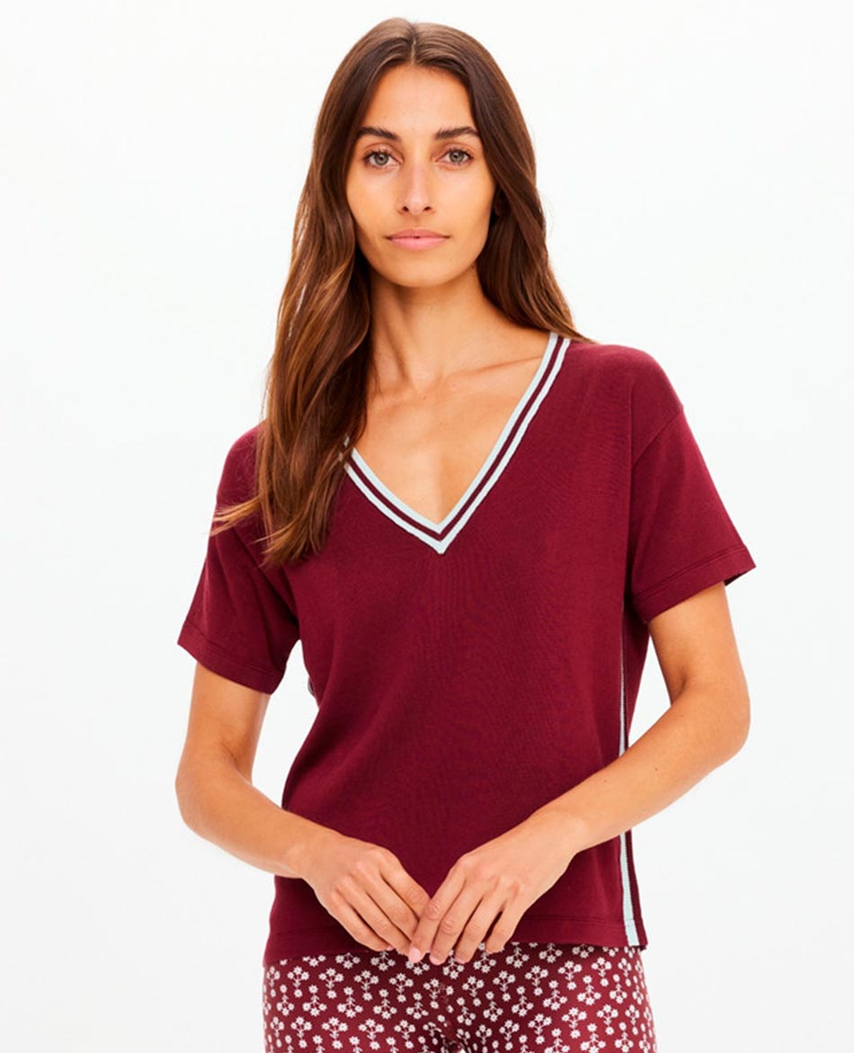THE UPSIDE CAMISETA THE UPSIDE SIENNA V NECK