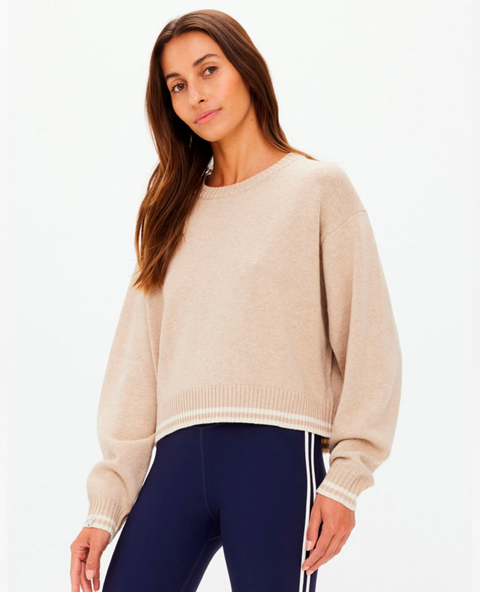 THE UPSIDE JERSEY THE UPSIDE XANTHE CREW NECK WOOL