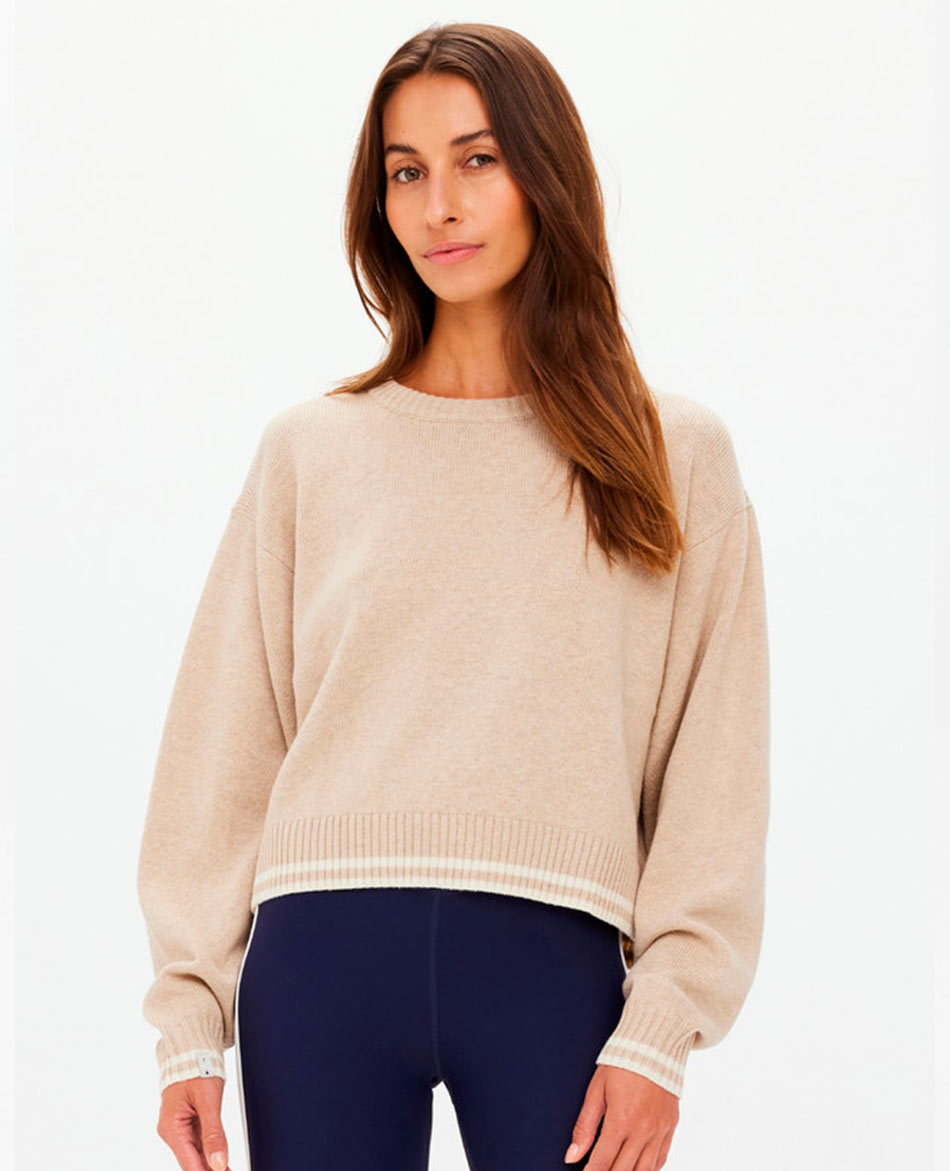 THE UPSIDE JERSEY THE UPSIDE XANTHE CREW NECK WOOL