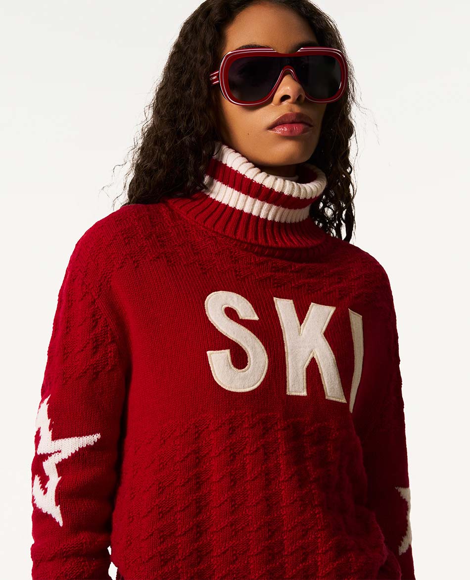 PERFECT MOMENT JERSEY PERFECT MOMENT GLACIER TURTLE NECK