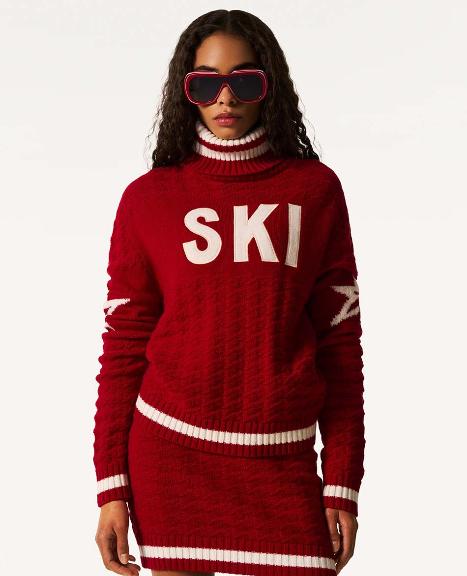 PERFECT MOMENT JERSEY PERFECT MOMENT GLACIER TURTLE NECK