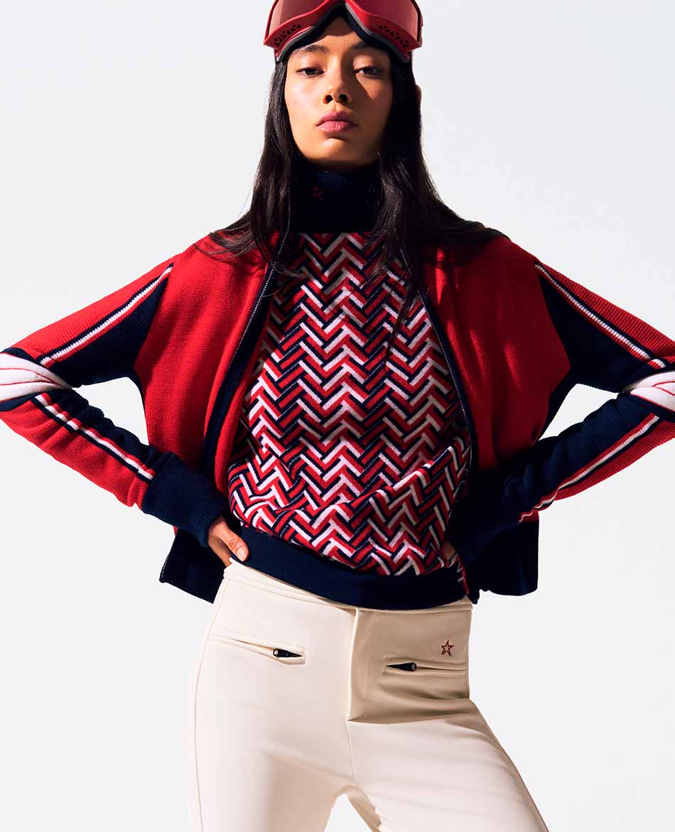 PERFECT MOMENT JERSEY PERFECT MOMENT CHUNKY CHEVRON